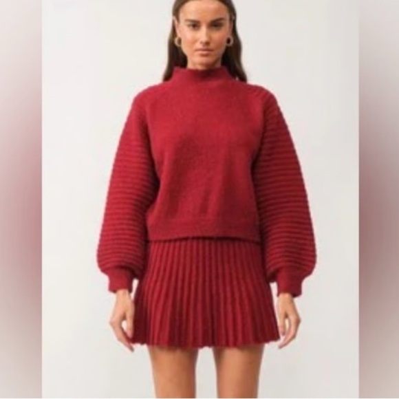 Sofie The Label Red Gabrielle Sweater - Picture 5 of 6